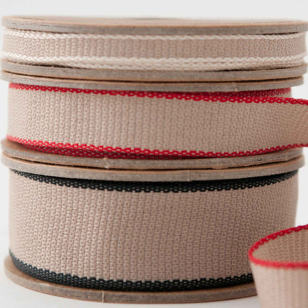 Hopsack Ribbon Red by Berisfords 15 mm, 25 mm width