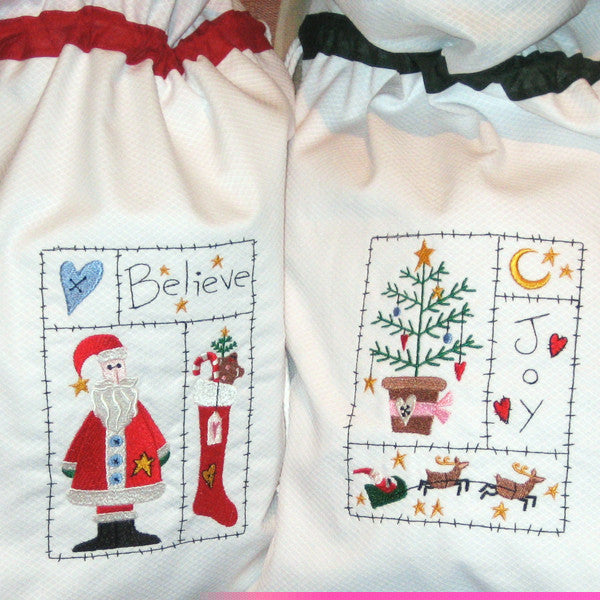 Father Christmas Toy Sack, Kid's Personalised White Santa Drawstring Bag