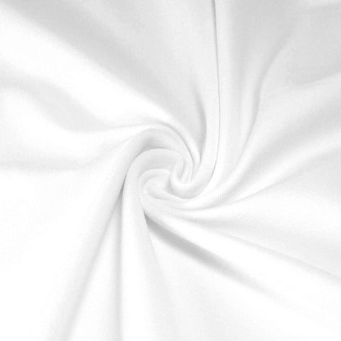 White Organic Cotton Jersey- GOTS Organic - Cotton Knit