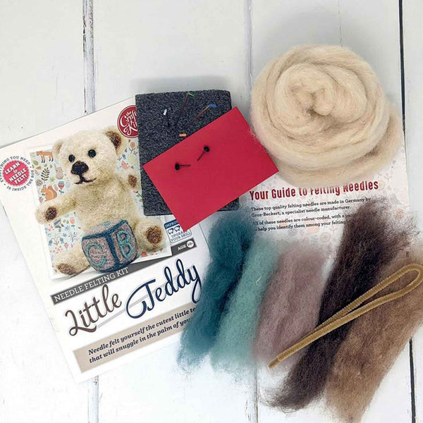 Little Teddy Needle Felting - The Crafty Kit Company