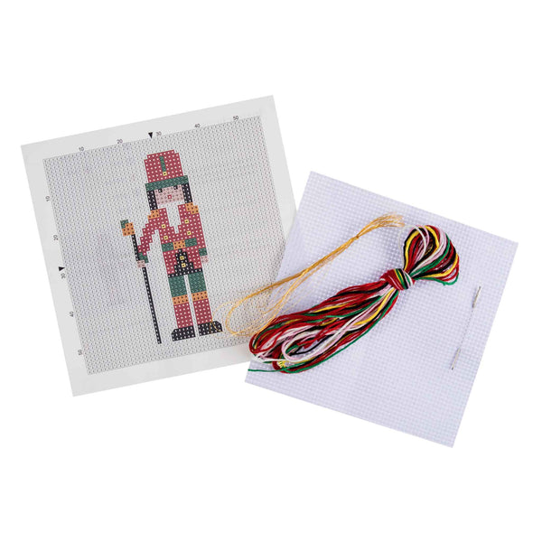 Mini Counted Cross Stitch Kit Nutcracker Christmas - Trimits GCS37