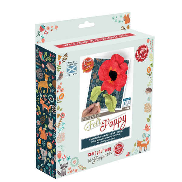 Felt Poppy Craft - The Crafty Kit Company