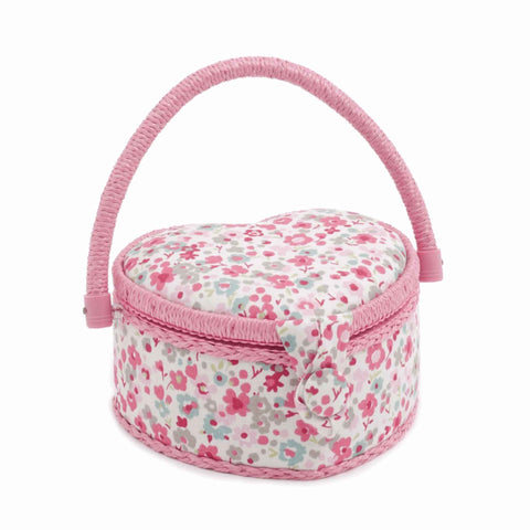 Sewing Box Small Heart Pink Raspberry - Hobby Gift HGSH\358