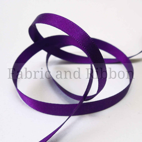 Satin Ribbon Liberty/Purple 952 Berisfords - 7mm