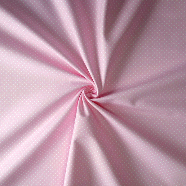 Small Polka Dot Baby Pink - Cotton Fabric