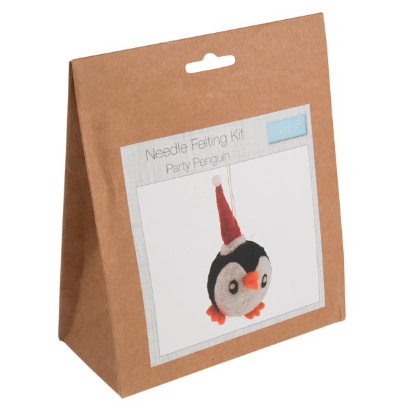 Needle Felting Party Penguin Kit, Make Your Own Penguin, TCK007