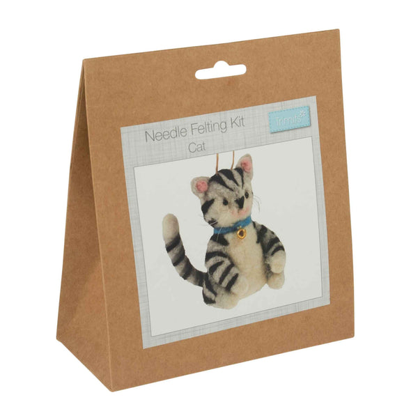 Needle Felting Cat Kit, Make Your Own Cat, TCK025