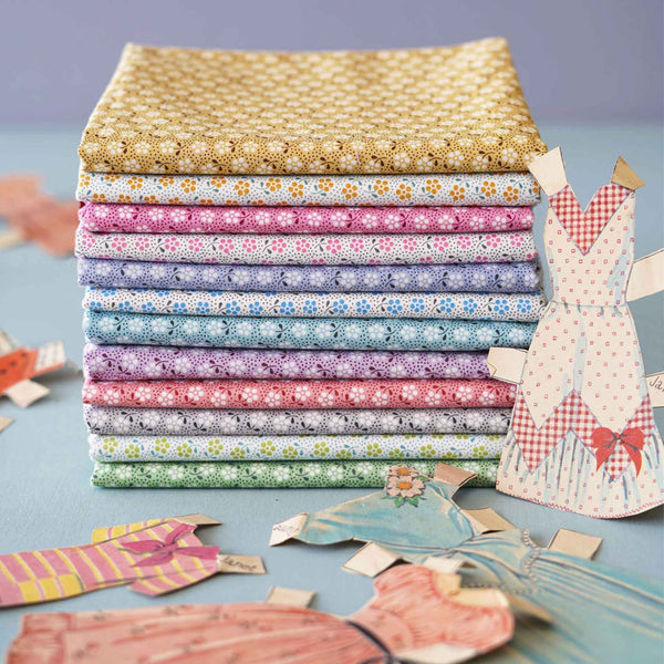 Tilda Meadow Pink Cotton Fabric Basics Collection - TD130082