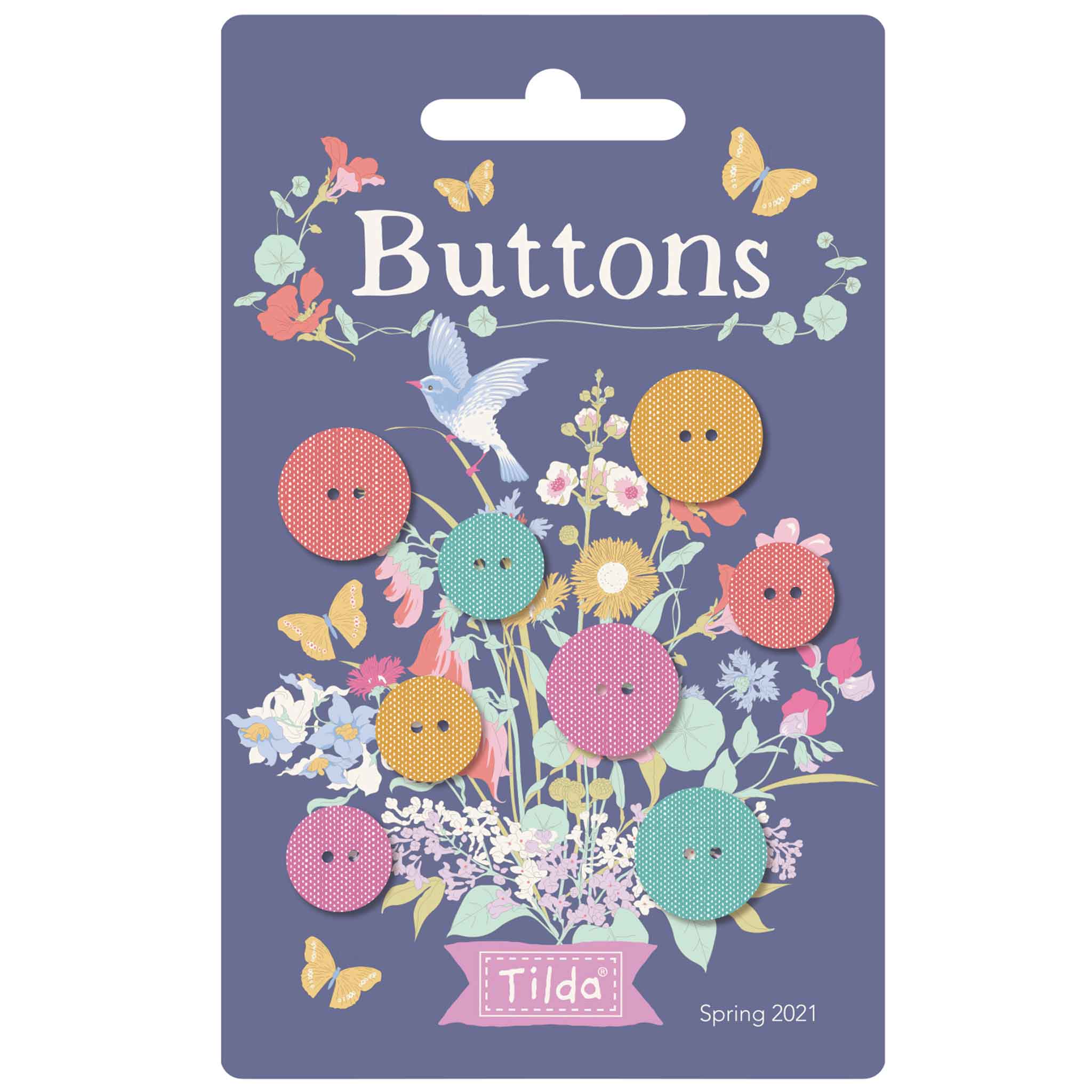 Tilda 12mm and 16mm Buttons TD400040- Gardenlife - Pack of 8