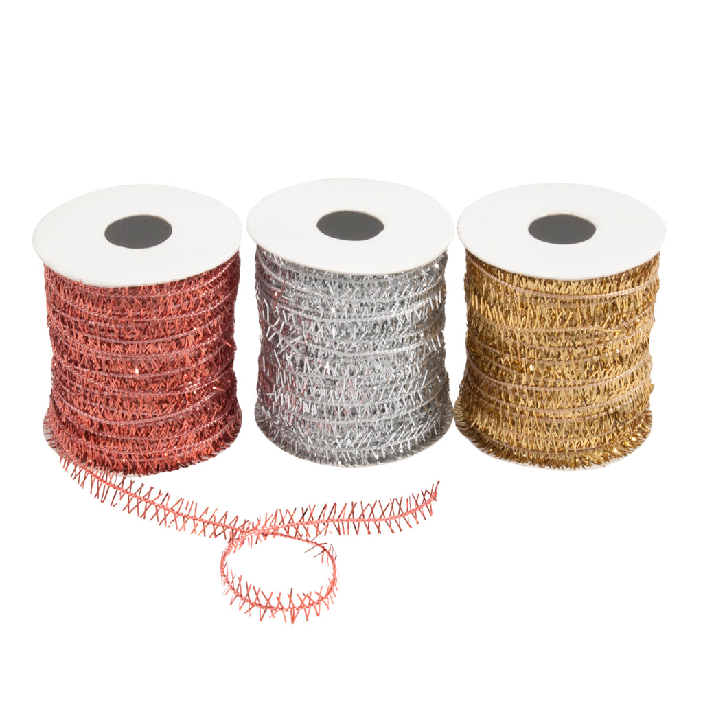 Metallic Twine 10m Copper, Gold & Silver 3 Pieces Trimits TTRB