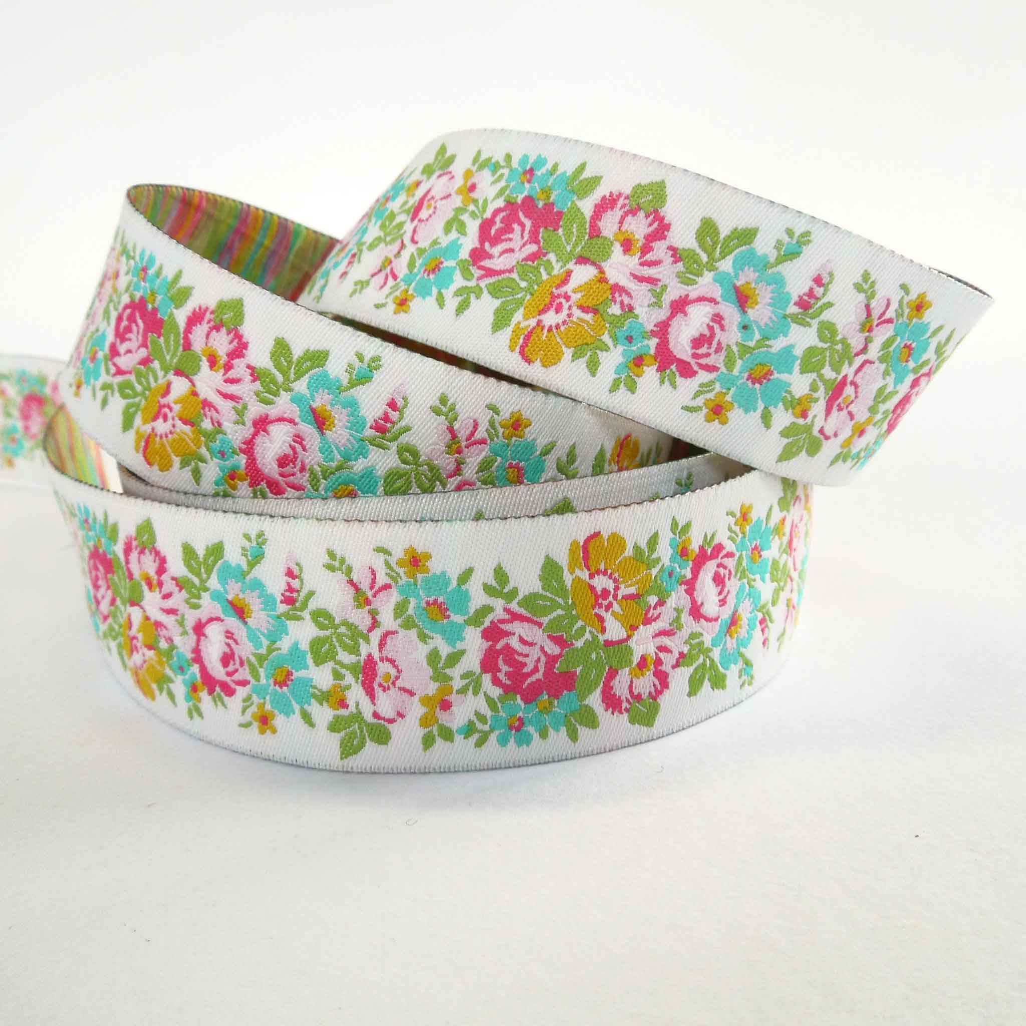 30mm Tilda Billy Jo Jacquard Ribbon Apple Butter Collection - TD400019