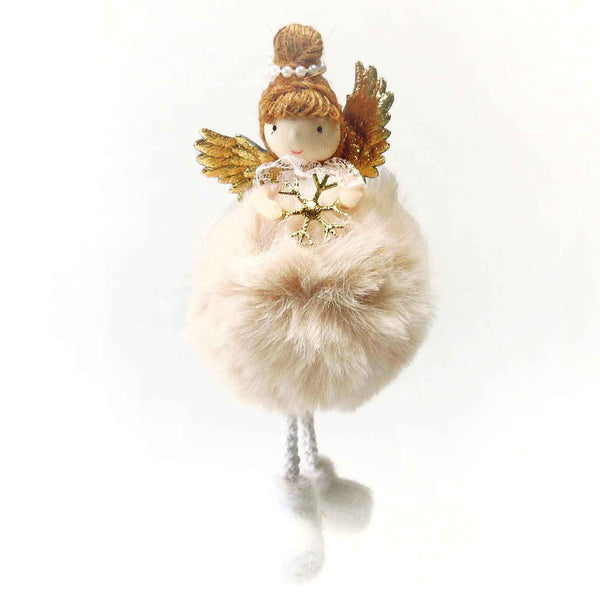 Fluffy Fairies Christmas Decorations - 22cm tall - Choice of 3 Colours
