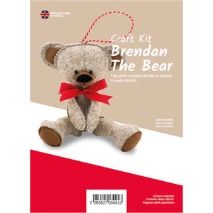 Brendan the Bear Felt Craft Kit - Jomil FK32