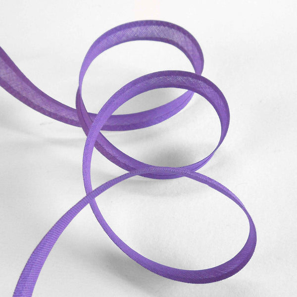 15mm Plain Bias Binding Violet - Single Fold