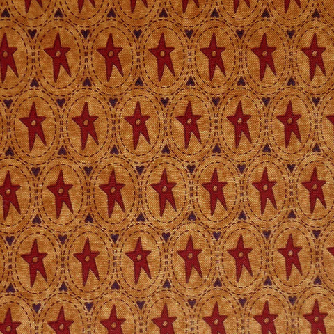 Stars and Hearts Fabric - Buggy Barn Bloomers - Henry Glass 1192