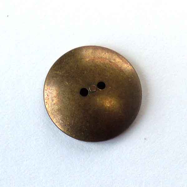 23 mm Decorative Bronze 2 Hole Buttons, Pack of 8