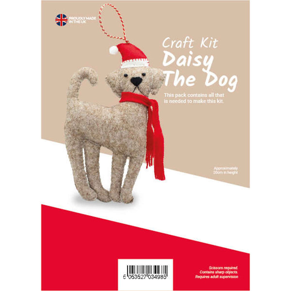 Christmas Daisy the Dog Felt Craft Kit - Jomil FK38