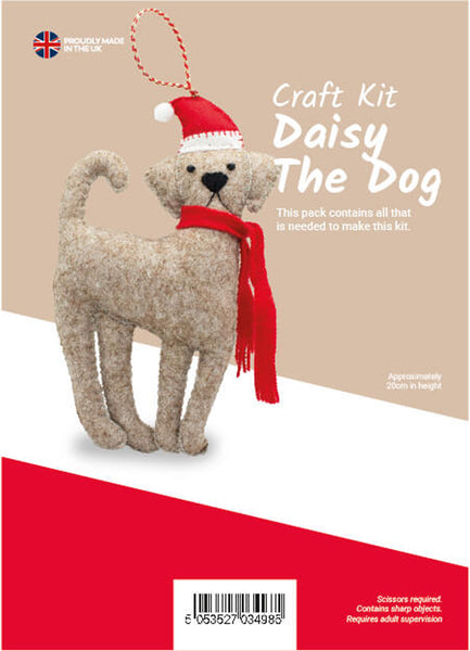 Christmas Daisy the Dog Felt Craft Kit - Jomil FK38