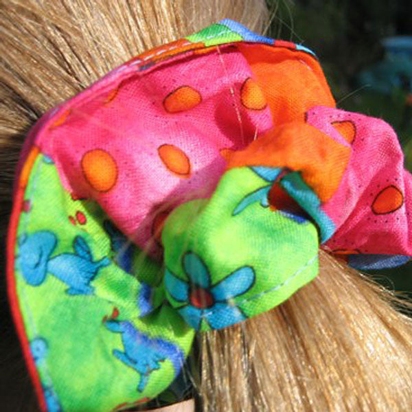 Bright Dazzle Cotton Scrunchie, Hairband and Bandana in Organza Gift Bag