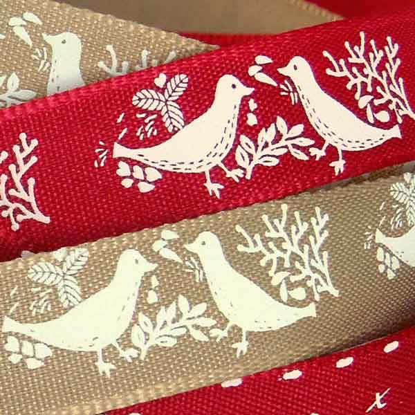15mm Turtle Dove Oatmeal Ribbon by Berisfords