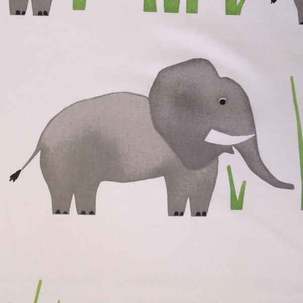 Jumbo Elephants Cotton Furnishing Fabric by Prestigious Textiles, part of their Playtime collection