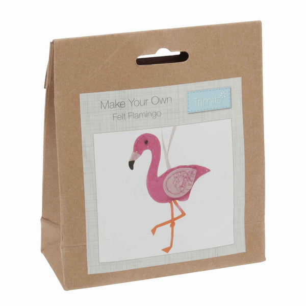 Felt Flamingo Kit, Make Your Own Pink Flamingo, GCK035
