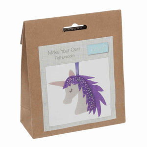 Felt Unicorn Kit, Make Your Own Purple Unicorn, GCK036