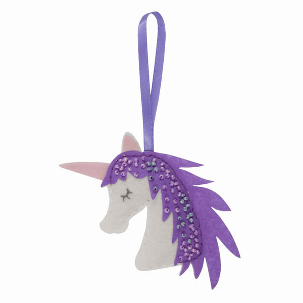 Felt Unicorn Kit, Make Your Own Purple Unicorn, GCK036