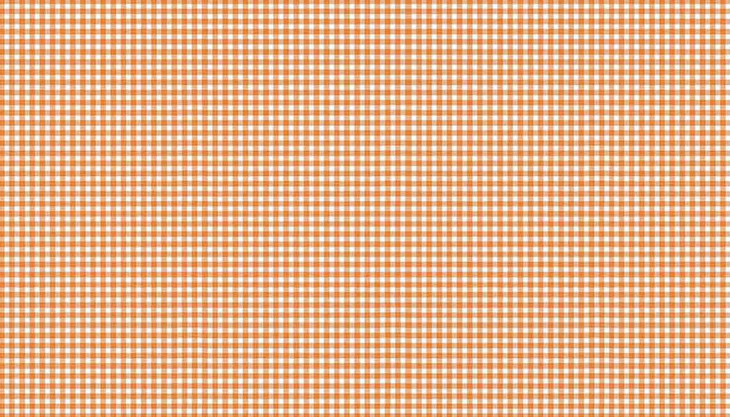 Gingham Cotton Fabric Orange Makower 920/N64 Gingham Basics Coll