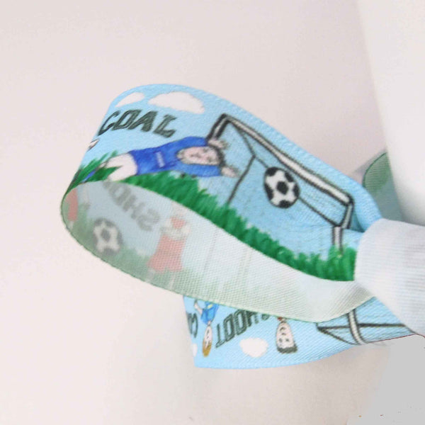25 mm Kid's Football Fan Ribbon by Berisfords