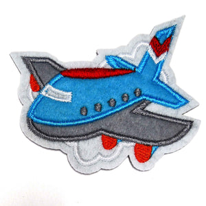 Aeroplane Motif Large Iron or Sew On - Trimits