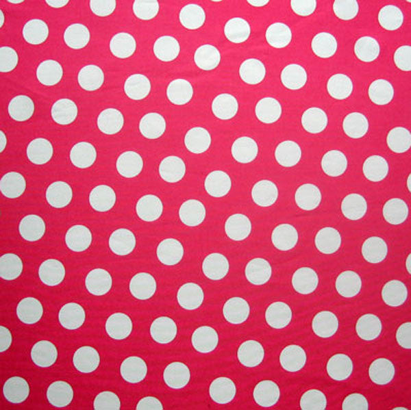Large Polka Dot Cotton Fabric Bright Pink - Timeless Treasures