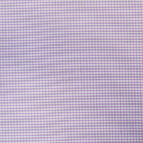 Gingham Lilac Cotton Fabric - 3mm Check