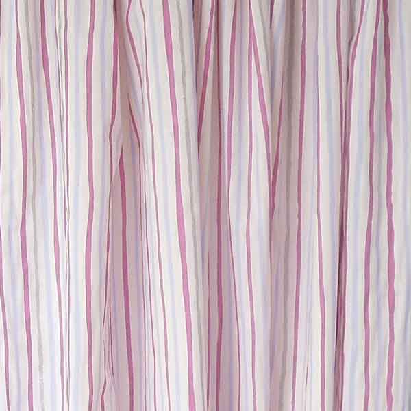 Shimmer Stripe Lilac Silver Purple Furnishing Fabric and Clarke - All At Sea Collection