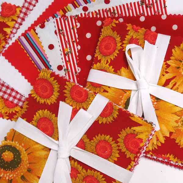 Patchwork Pack Red 5 Inch Squares - 30 Pieces