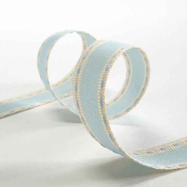 Vintage Stitch Ribbon Blue Berisfords 15mm - 25mm