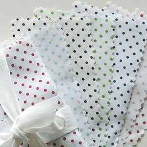 Coloured Small Polka Dots Mini Patchwork Pack - 2.5 x 5 inches