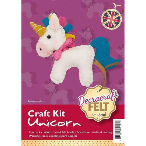 Unicorn Felt Craft Kit - Jomil FK29