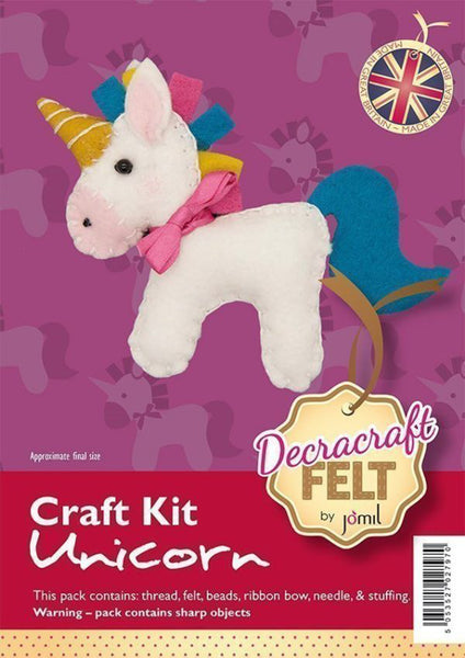 Unicorn Felt Craft Kit - Jomil FK29