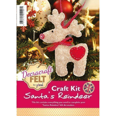 Santa's Reindeer Felt Craft Kit - Jomil FK4
