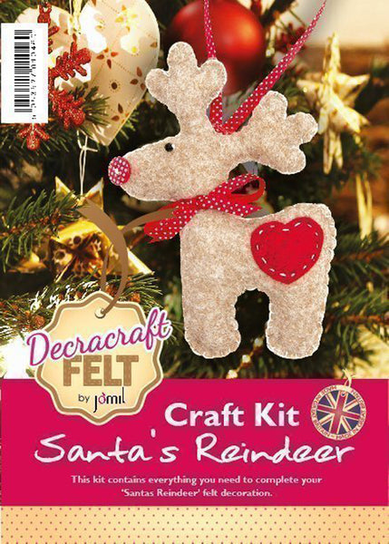 Santa's Reindeer Felt Craft Kit - Jomil FK4