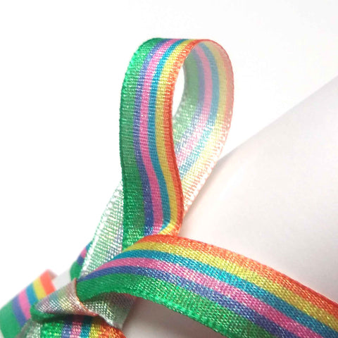 15 mm Rainbow Shimmer Ribbon by Berisfords