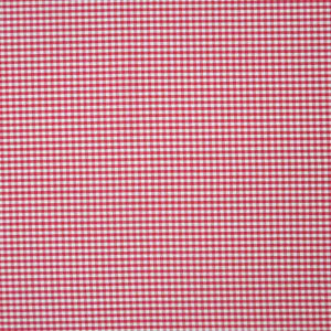 Gingham Red Cotton Fabric - 3mm Check