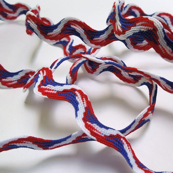 10mm Jumbo Ric Rac - Red, White and Blue – Fabric and Ribbon