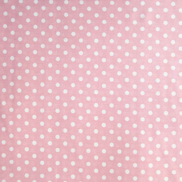 Polka Dot Salmon Pink - Cotton Fabric
