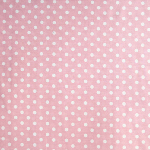 Polka Dot Salmon Pink - Cotton Fabric