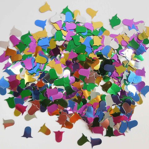 Confetti - Metallic Coloured Bells Table Scatter
