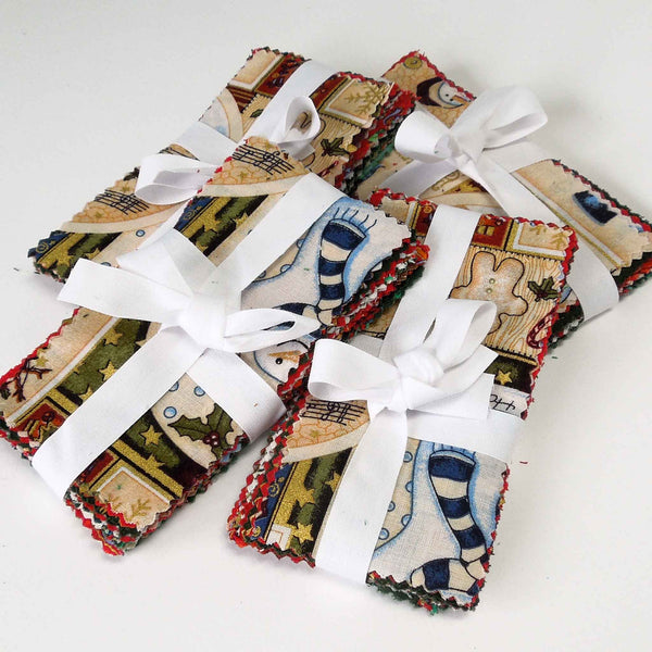 Christmas Snowman Mini Patchwork Pack - 2.5 x 5inches