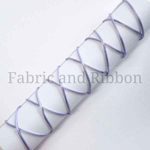 2mm Rattail Cord Orchid Lilac Rope Ribbon - Berisfords