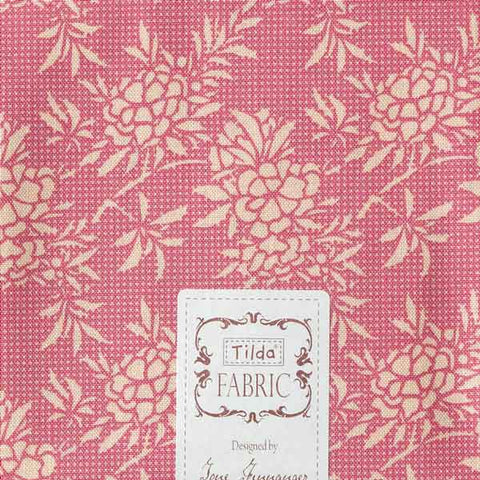 Flower Bush Pink Fat Quarter, Harvest Collection, Tilda Fabric 481557